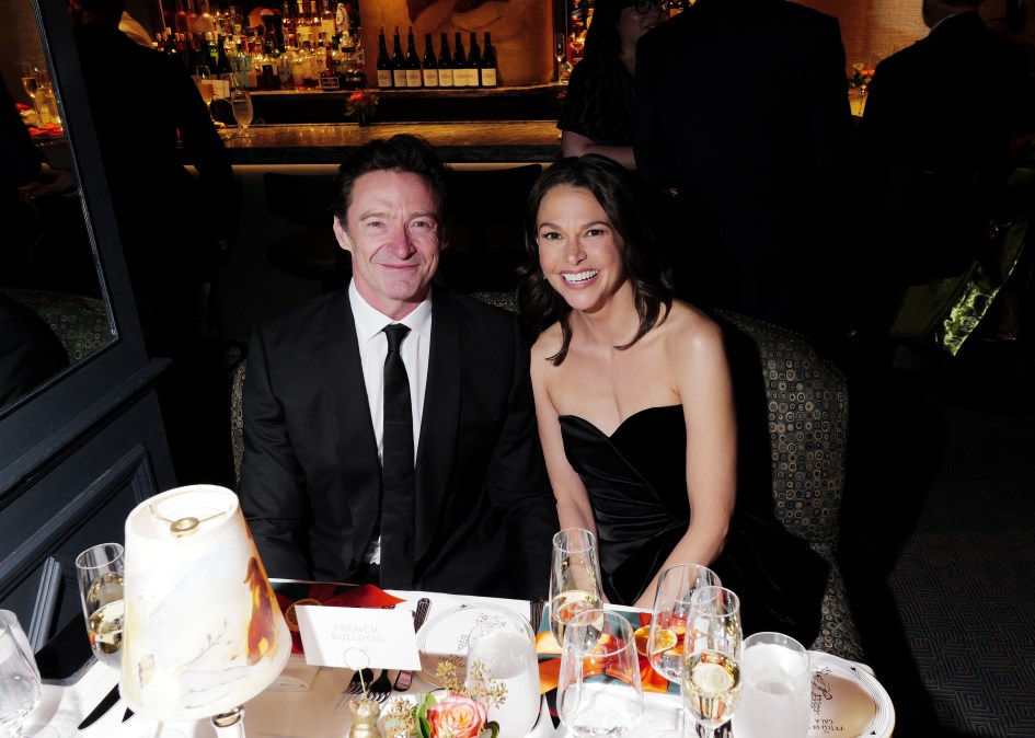L-R) Hugh Jackman and Sutton Foster attend Fetch Pet Gala 