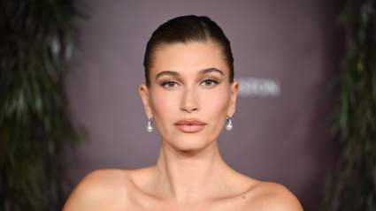 Hailey Bieber Shines in a Sparkly Sheer Dress: PHOTOS