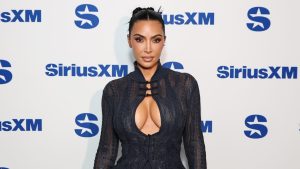 Kim Kardashian attends SiriusXM's Town Hall with the cast of "All's Fair" hosted by Andy Cohen
