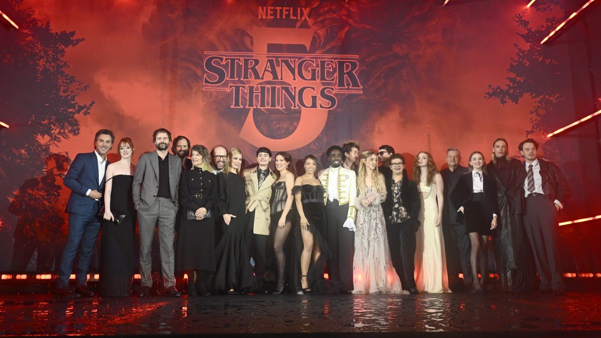 The "Stranger Things" cast and crew.