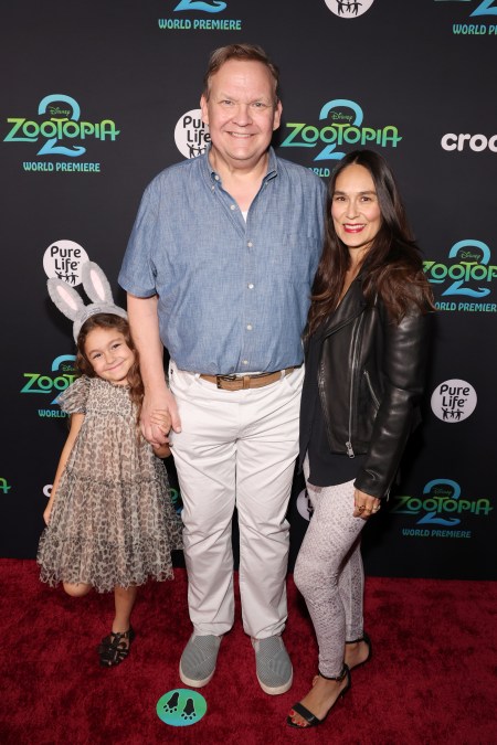 Andy Richter, Jennifer Herrera and their daughter 