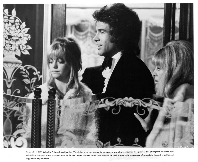CIRCA 1975: Actress Goldie Hawn, actor Warren Beatty and actress Julie Christie