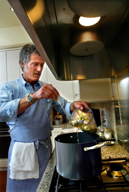 chef Neil Zevnik working in clients home in Beverly Hills