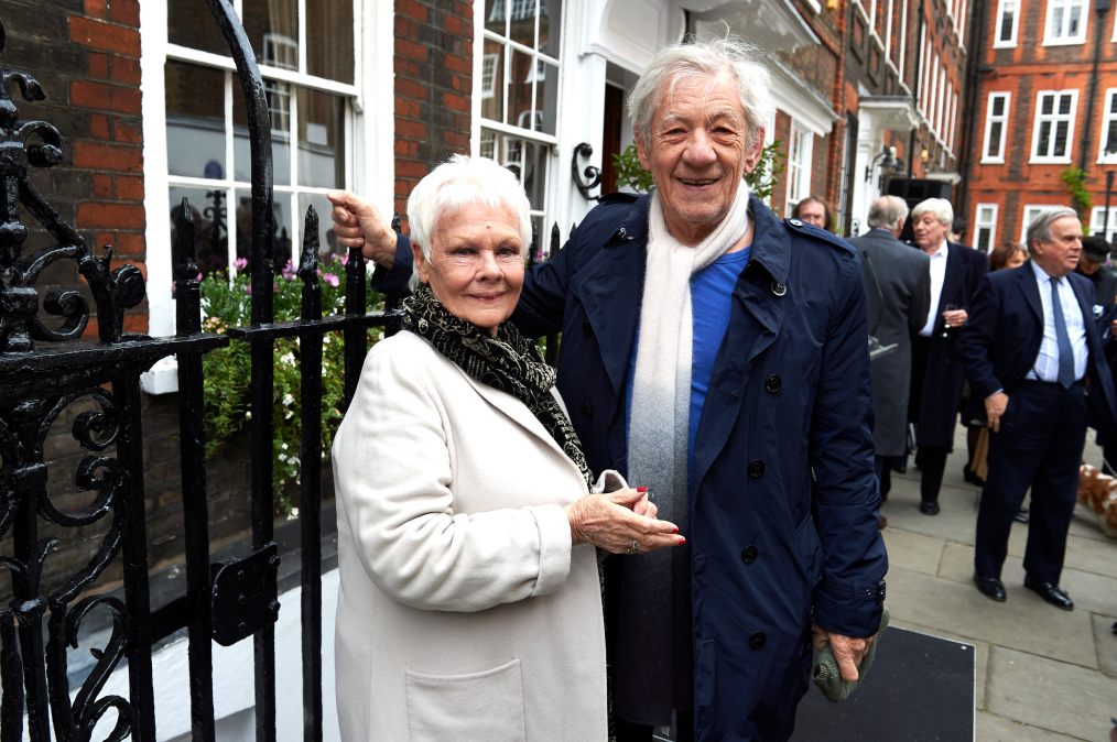 British actors Judi Dench (L) and Ian McKellen