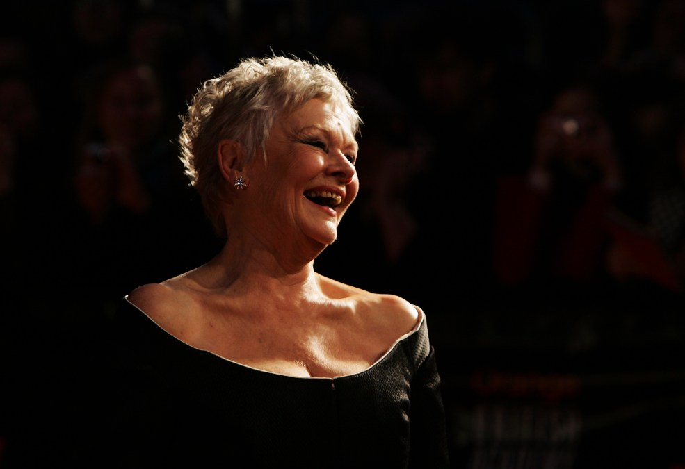  Actress Judi Dench arrives at the Orange British Academy Film Awards (BAFTAs) 