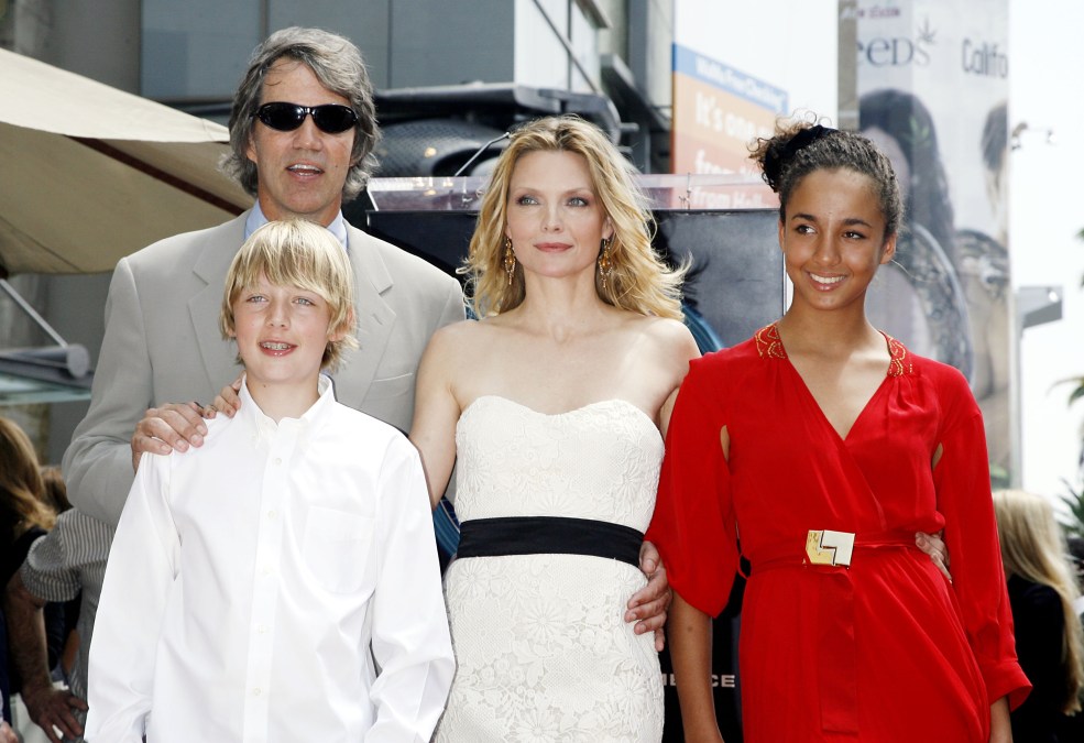 Michelle Pfeiffer and her famile