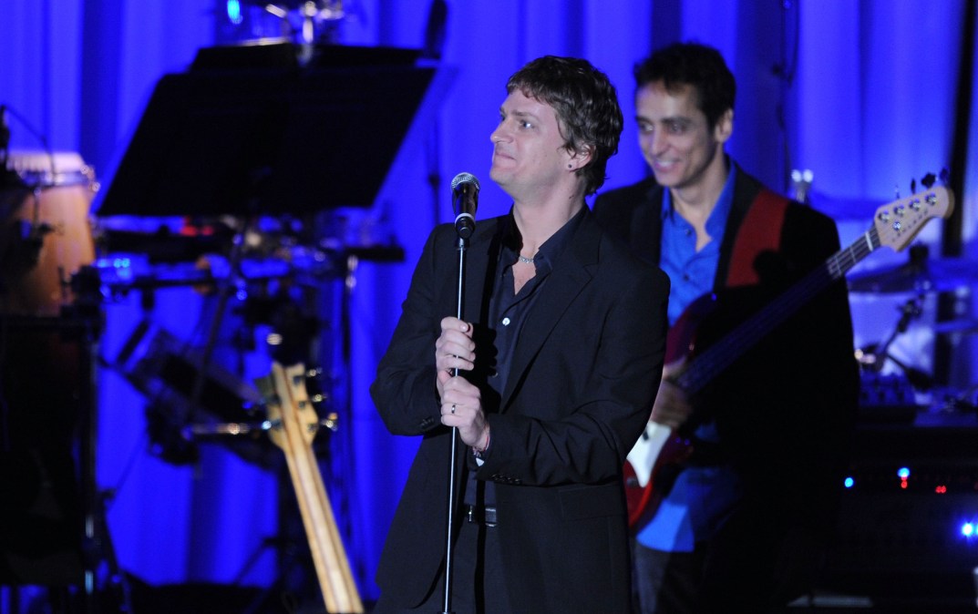 Singer Rob Thomas performs onstage during the 52nd Annual GRAMMY Awards