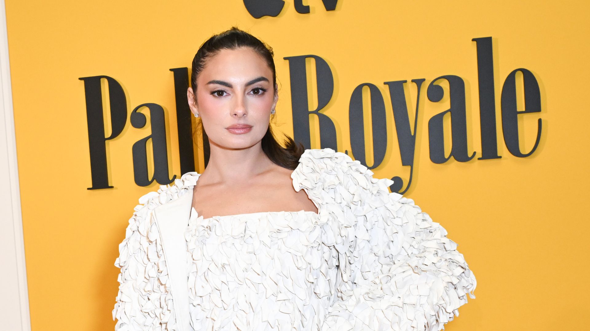 Paige DeSorbo attends Apple TV Hosts "Palm Royale" Season 2 Celebration - Arrivals at The Sun Rose on October 21, 2025 in West Hollywood, California
