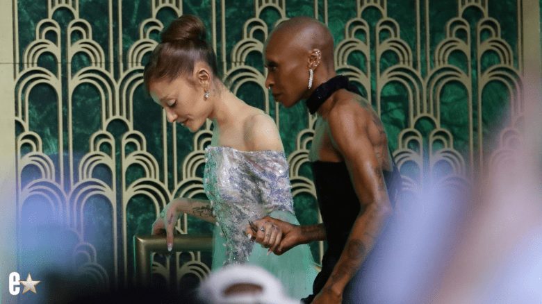 Cynthia Erivo Rushes to Ariana Grande’s Aid at “Wicked” Premiere