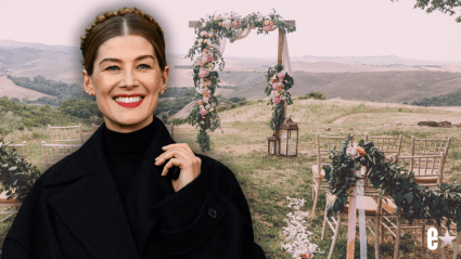Rosamund Pike Appears to Confirm Secret Marriage to Longtime Partner with ‘One’ Word
