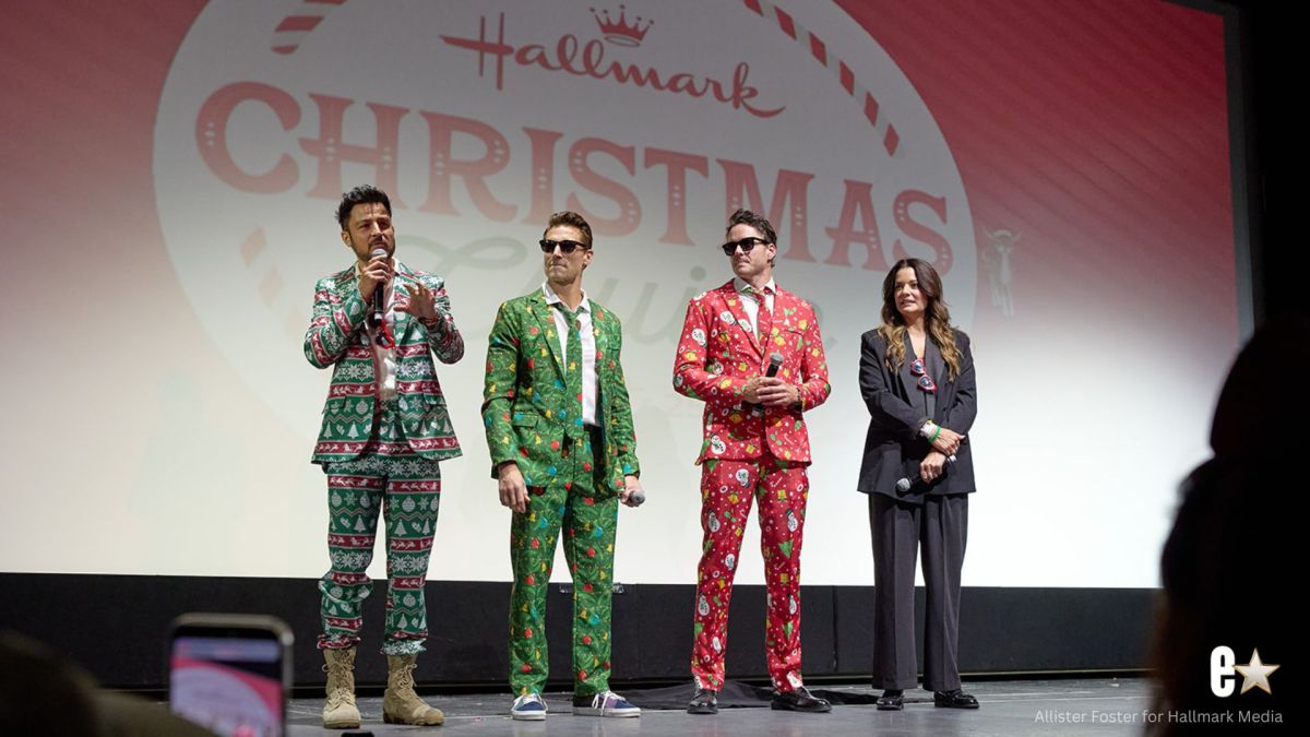 Tyler Hynes, Andrew Walker, Paul Campbell, and Kimberley Sustad