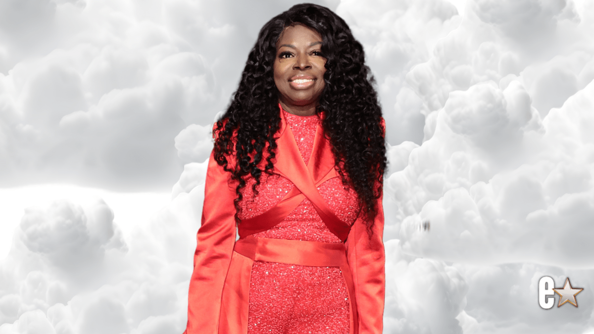 Angie Stone smiling