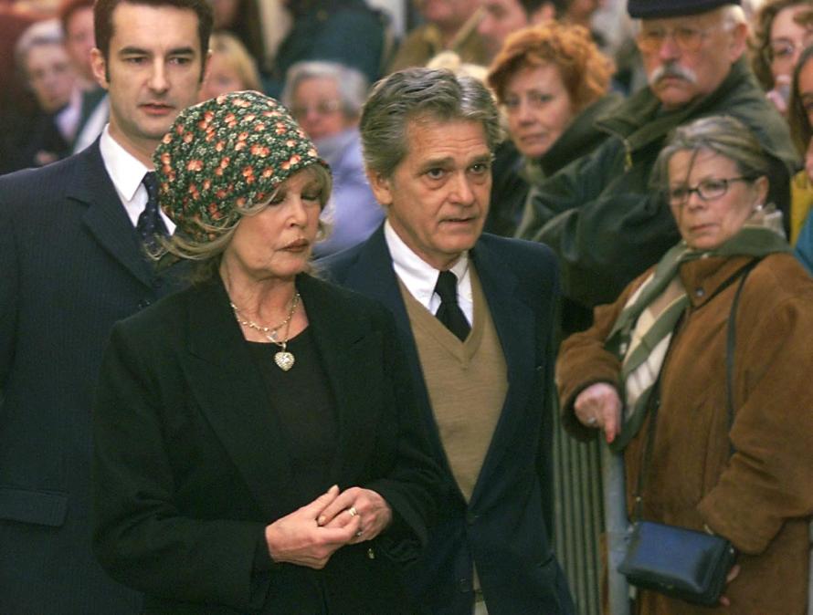 Brigitte Bardot et son mari Bernard d'Ormale 