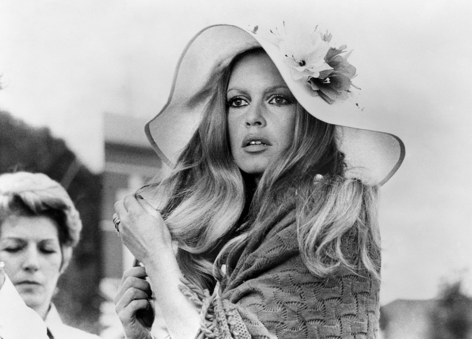 French actress Brigitte Bardot is pictured on the set of the film "Don Juan 73"