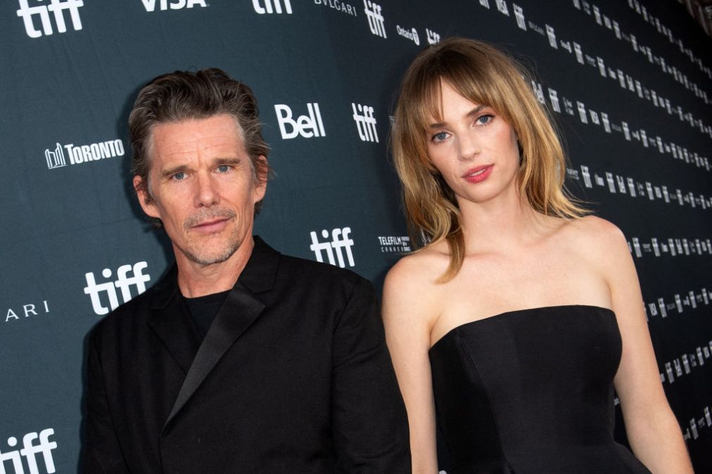 Ethan Hawke and Maya Hawke arrive for the premiere of "Wildcat"