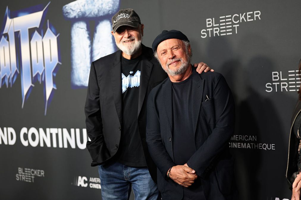 Rob Reiner and Billy Crystal attend the premiere of "Spinal Tap II: The End Continues"
