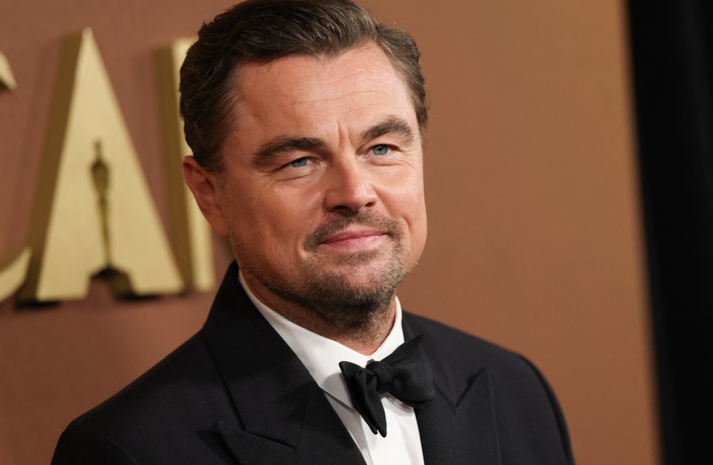 Leonardo DiCaprio posing for photos at an event