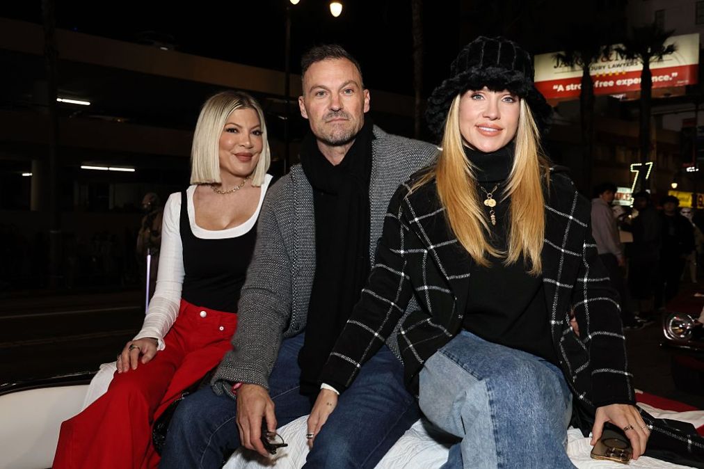 Tori Spelling, Brian Austin Green and Sharna Burgess