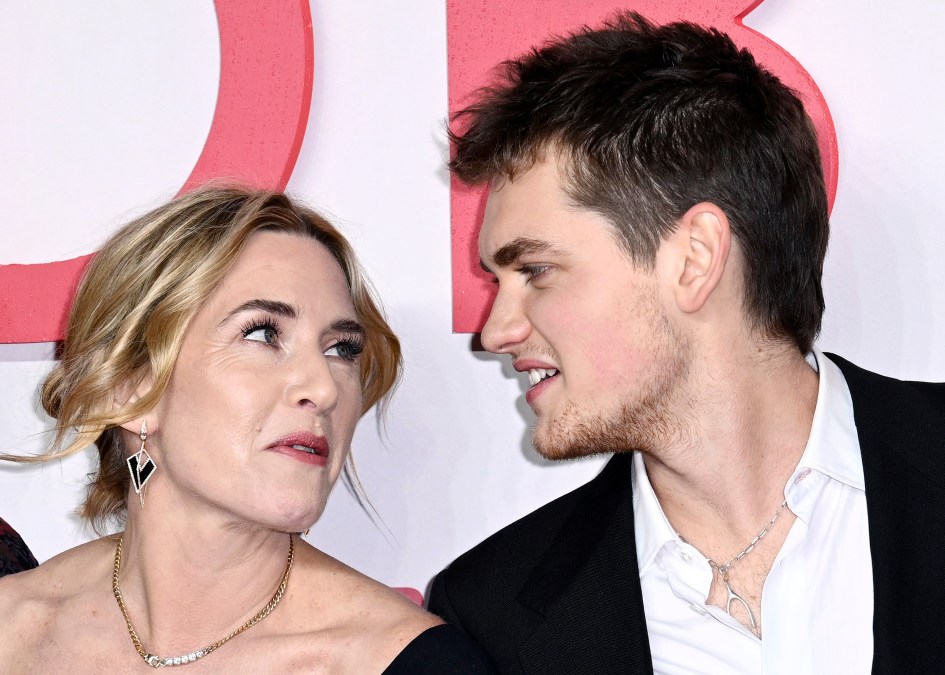 Kate Winslet and Joe Anders attend the "Goodbye June" World Premiere 