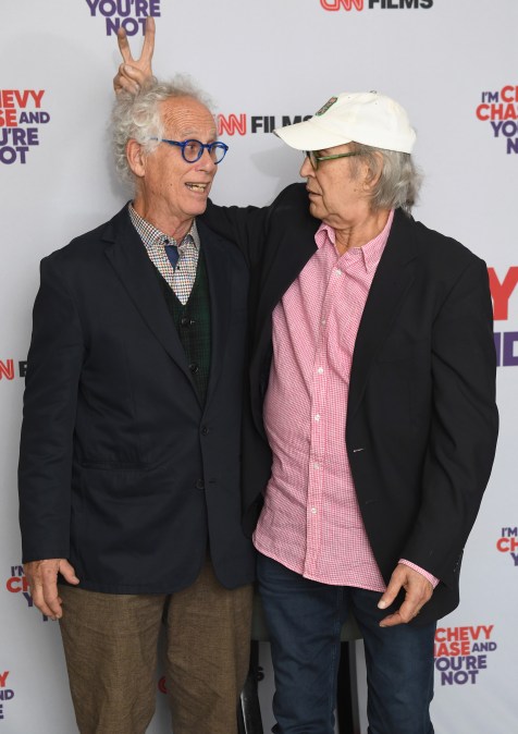 Peter Aaron and Chevy Chase attend the premiere of CNN Films "I'm Chevy Chase and You're Not" 