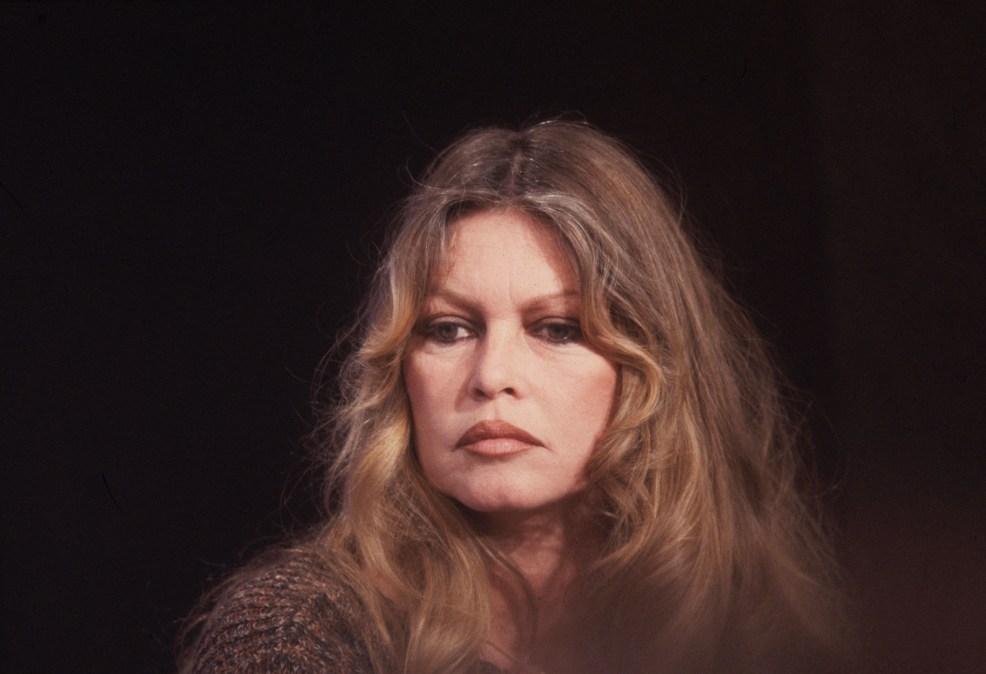 Brigitte Bardot poses for photo