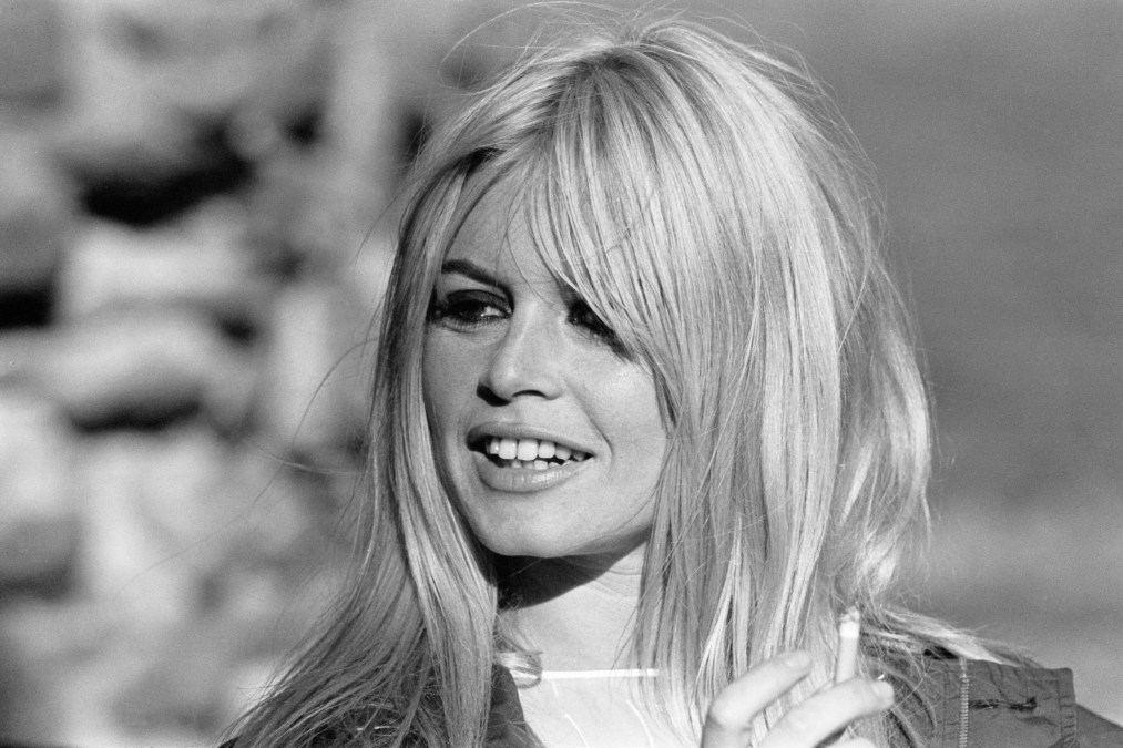 French actress Brigitte Bardot during the filming of 'Two Weeks in September' on the beach at Gullane, East Lothian, Scotland