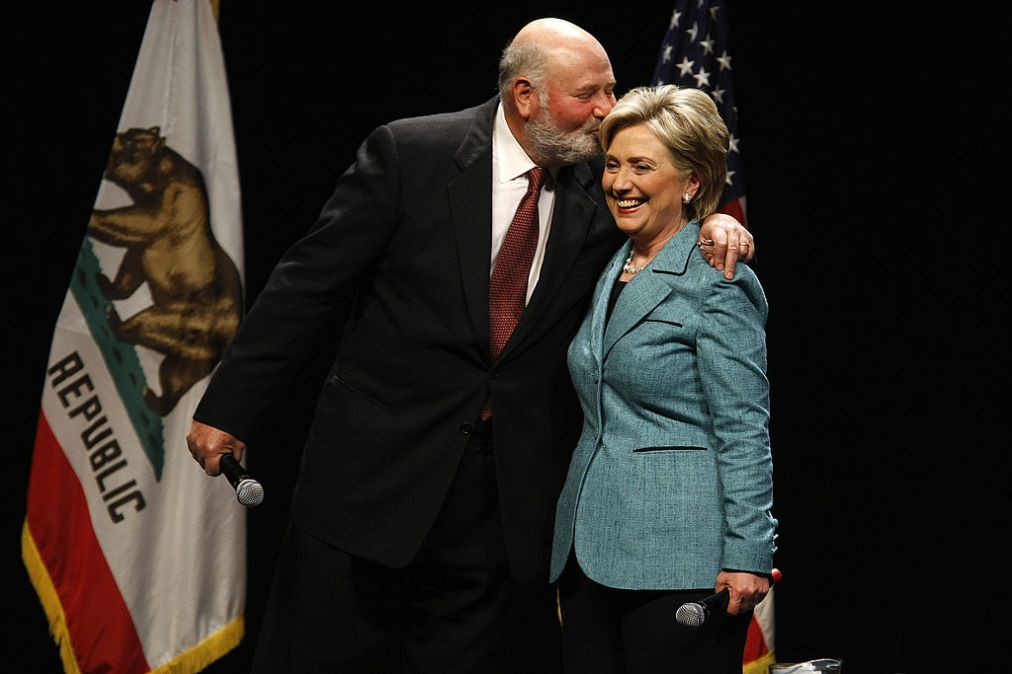 Hillary Rodham Clinton and Rob Reiner