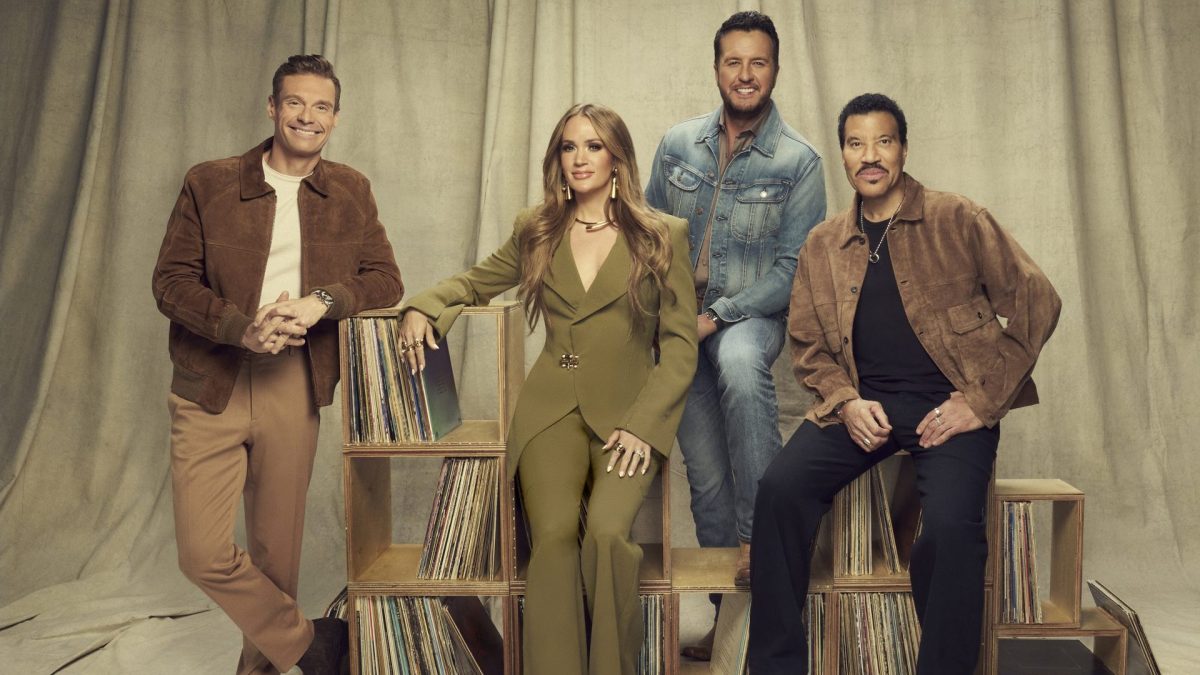 Ryan Seacrest, Carrie Underwood, Luke Bryan, and Lionel Richie