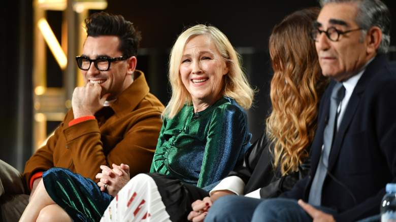 Catherine O'Hara and her Schitt's Creek costarsge