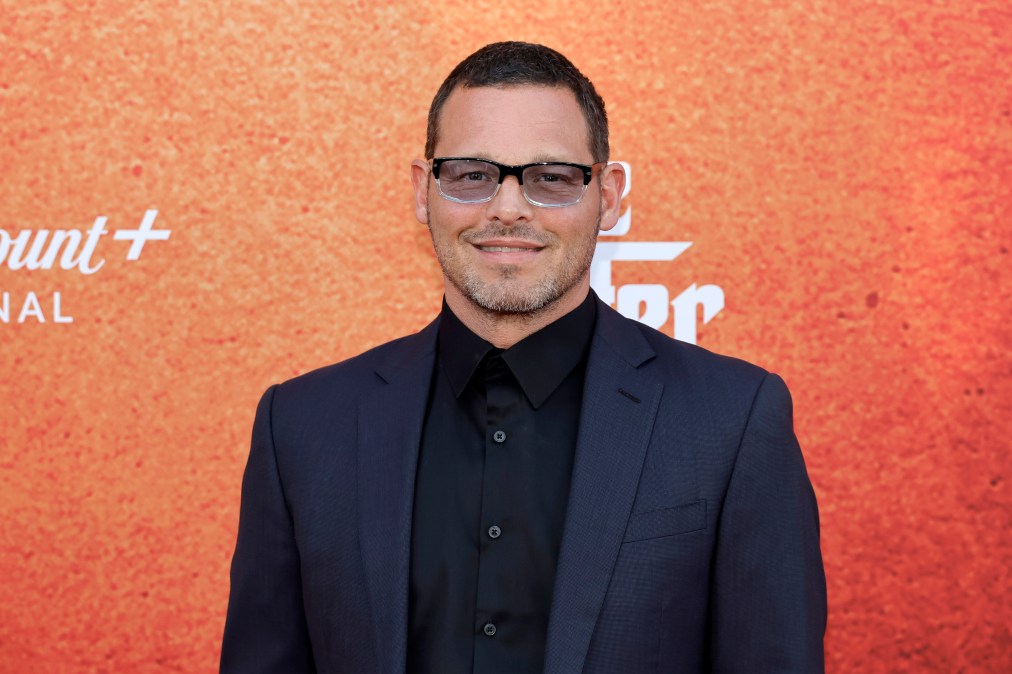 Justin Chambers attends the premiere for the Paramount+ new series "The Offer" at Paramount Studios on April 20, 2022 in Los Angeles