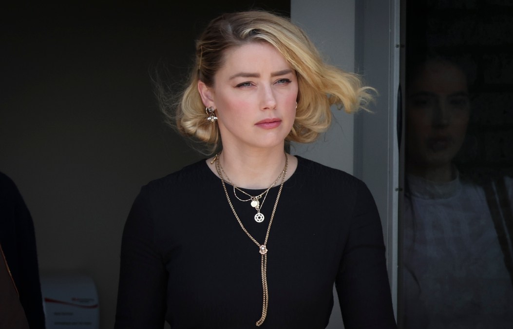 Actress Amber Heard departs the Fairfax County Courthouse on June 1, 2022