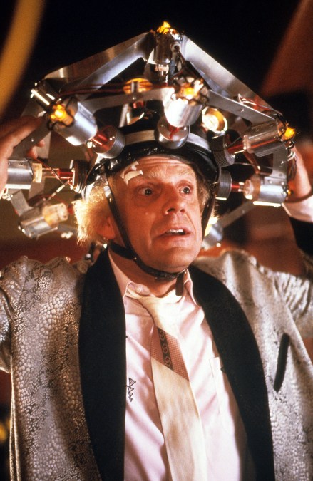 Christopher Lloyd in "Back to the Future" (1985).