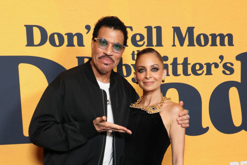 Lionel Richie and Nicole Richie attend the Los Angeles premiere of "Don't Tell Mom the Babysitter's Dead"