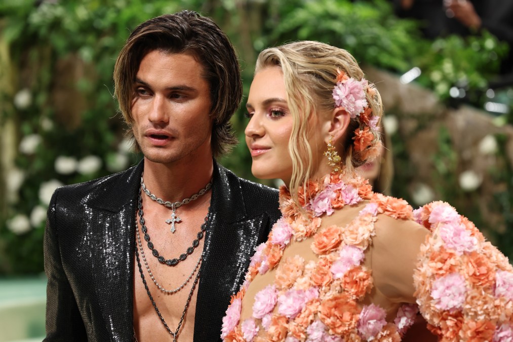Chase Stokes and Kelsea Ballerini attend The 2024 Met Gala 