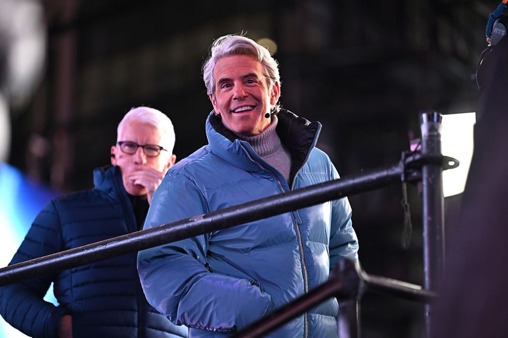 Anderson Cooper and Andy Cohen attend the Times Square New Year's Eve 2026 Celebration