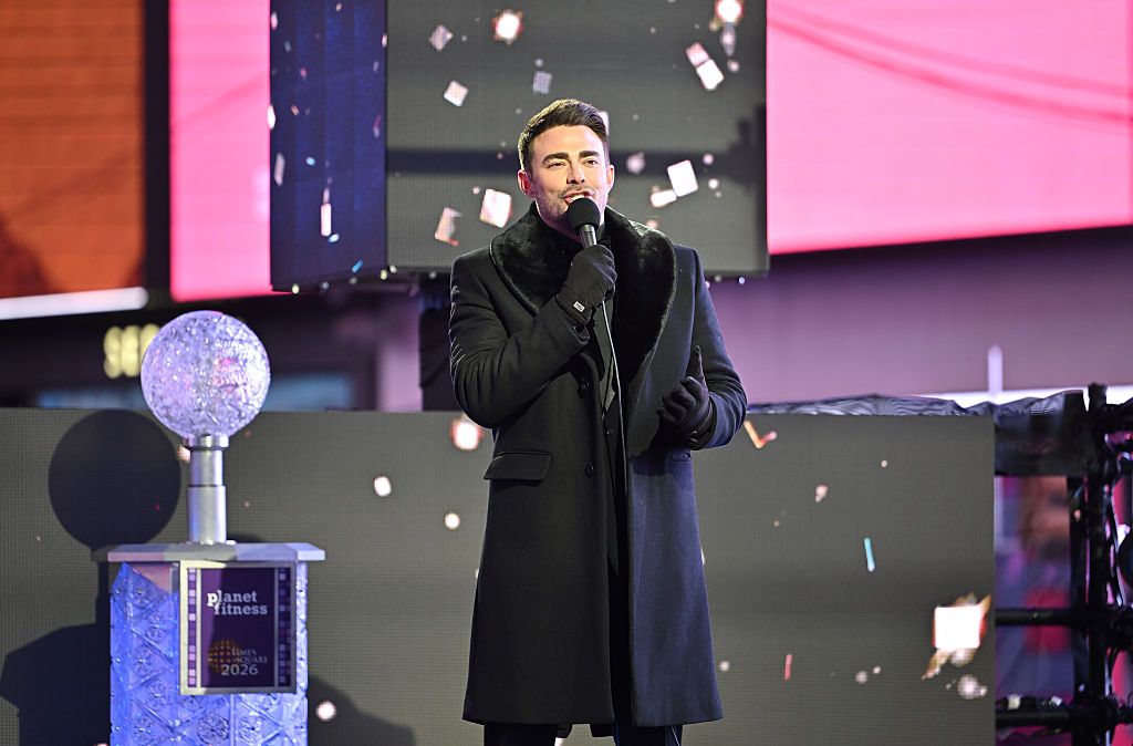 Jonathan Bennett speaks onstage at the Times Square New Year's Eve 2026 Celebration