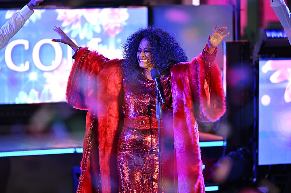 Diana Ross performs during the Times Square New Year's Eve 2026 Celebration