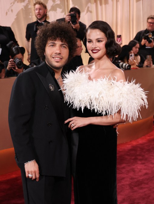 Selena Gomez and Benny Blanco at the Golden Globes