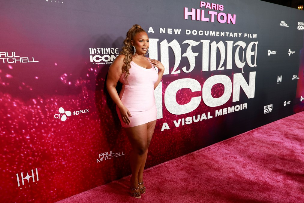 Lizzo attends the World Premiere of "Infinite Icon: A Visual Memoir" 