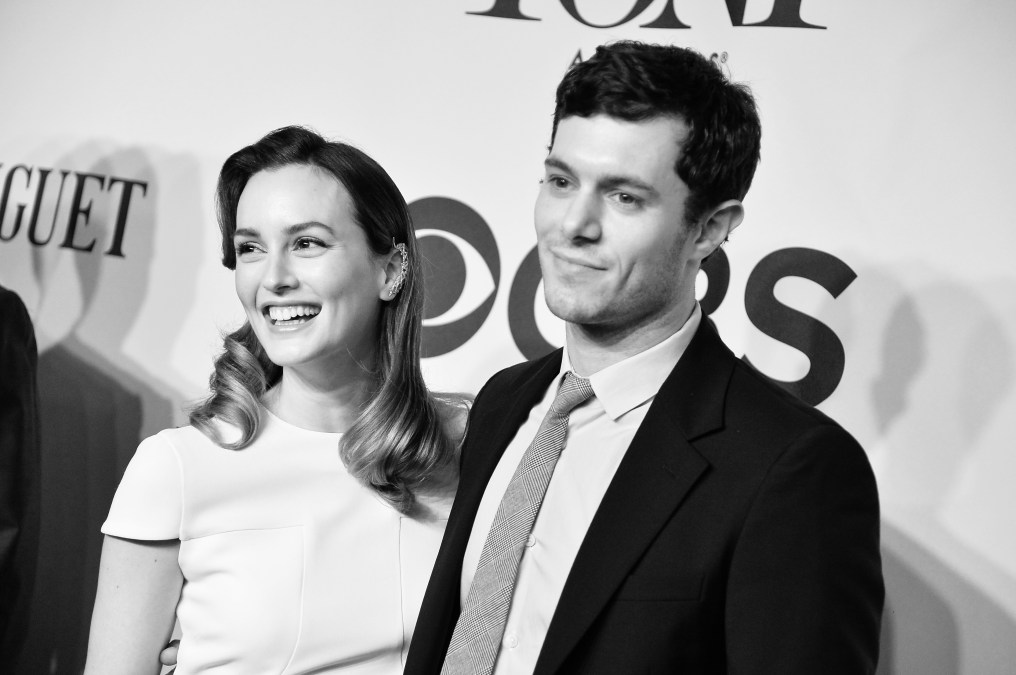 Leighton Meester (L) and Adam Brody attend the 68th Annual Tony Awards at Radio City Music Hall on June 8, 2014