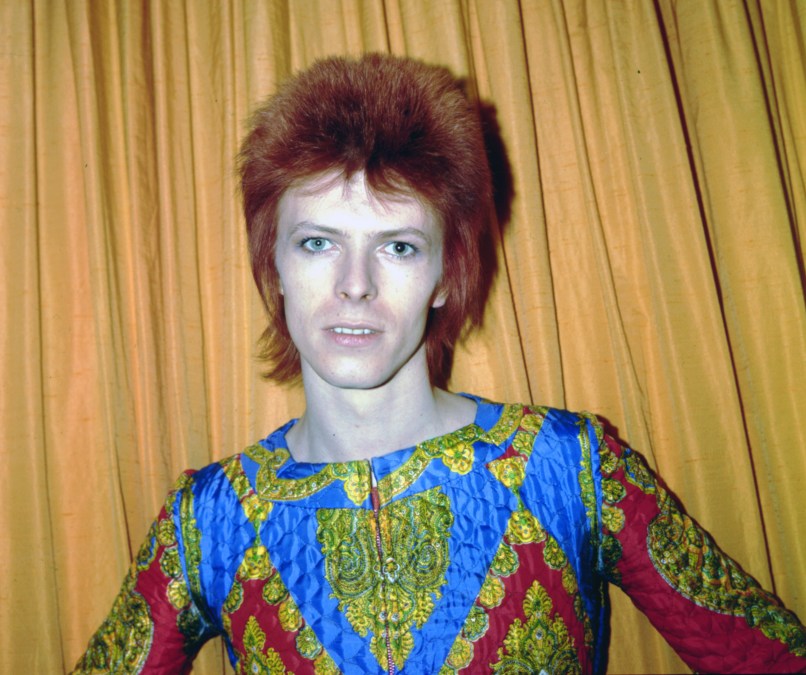 David Bowie as Ziggy Stardust poses for a photo in 1973