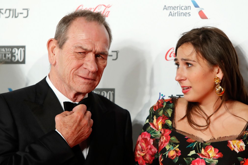 Tommy Lee Jones and Victoria Jones attend an event