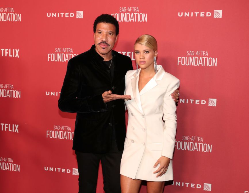 Lionel Richie and Sofia Richie attend the SAG-AFTRA Foundation Patron of the Artists Awards 2017