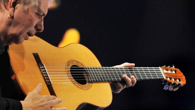 Ralph Towner playing guitar
