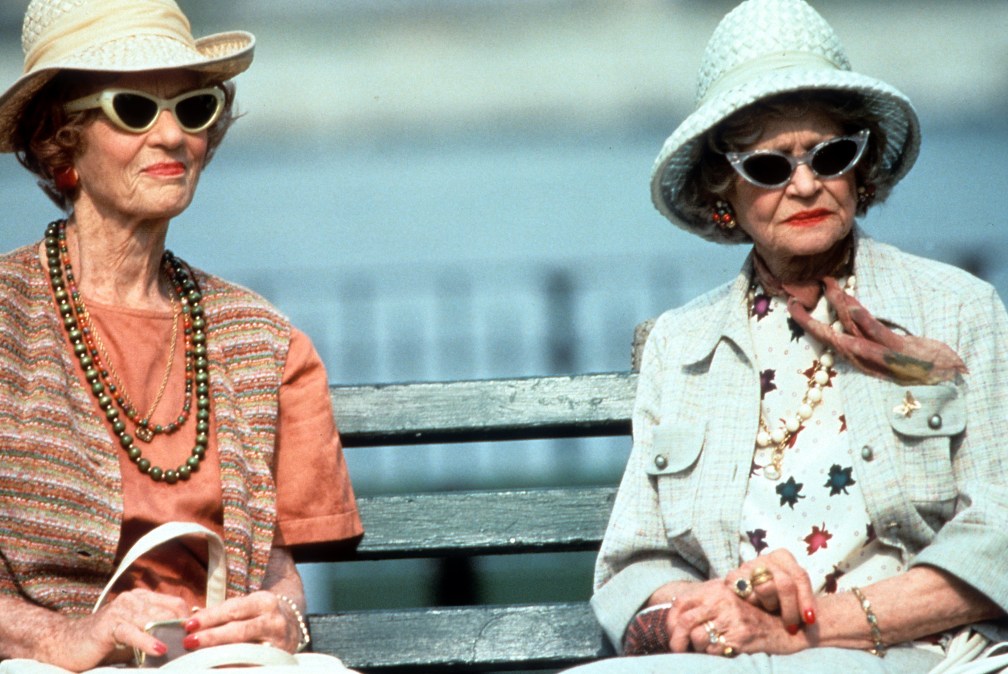 Sylvia Sydney (R) in "Used People" (1992).