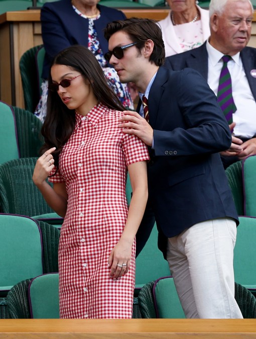 Olivia Rodrigo and Louis Patridge at Wimbledon
