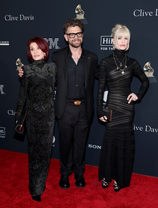 Sharon Osbourne, Jack Osbourne, and Kelly 