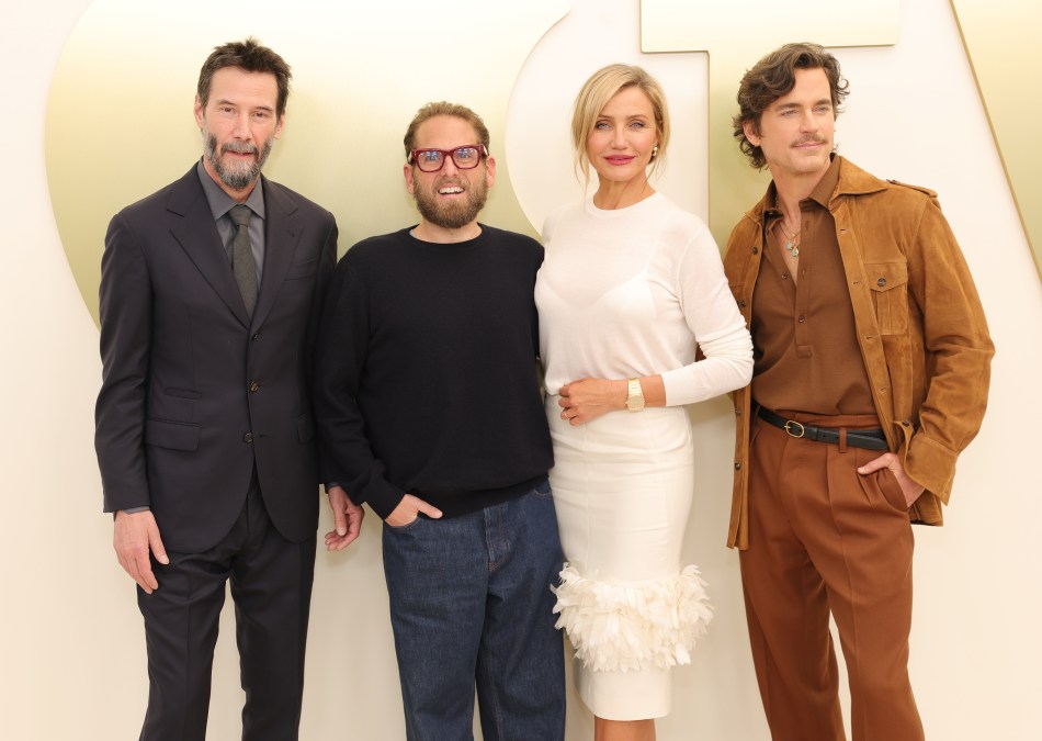 Keanu Reeves, Jonah Hill, Cameron Diaz and Matt Bomer