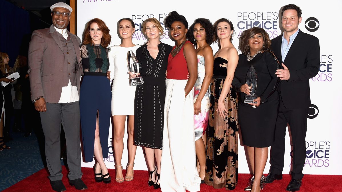 James Pickens Jr., Sarah Drew, Camilla Luddington, Ellen Pompeo, Jerrika Hinton, Kelly McCreary, Caterina Scorsone, Chandra Wilson, Justin Chambers