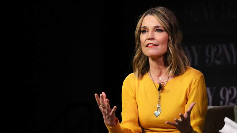 Savannah Guthrie speaks onstage during Savannah Guthrie in Conversation with Hoda Kotb: Reflections on Faith at 92NY on February 22, 2024 in New York City.
